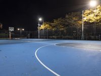 Night view of New York City skyline in winter