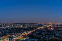 Night View of Los Angeles Cityscape