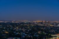 Night View of Los Angeles Cityscape