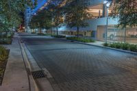 Night View of a Residential Area in Miami, Florida