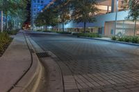Night View of a Residential Area in Miami, Florida