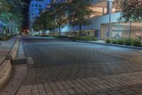 Night View of a Residential Area in Miami, Florida