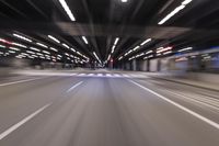 Night View of Straight Road in Chicago, Illinois (002)