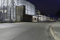 Night View of Toronto City Street with Modern Architecture