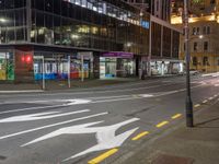 Night View of Urban Cityscape with Modern Architecture