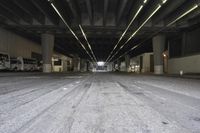 Nightlife in Los Angeles: City Road Leading to a Bridge