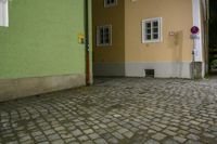 Nighttime Architecture in a Suburban Neighborhood