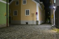 Nighttime Architecture in a Suburban Neighborhood