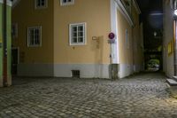 Nighttime Architecture in a Suburban Neighborhood