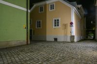 Nighttime Architecture in a Suburban Neighborhood