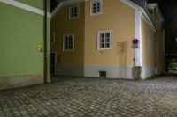 Nighttime Architecture in a Suburban Neighborhood