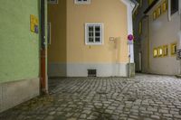 Nighttime Architecture in a Suburban Neighborhood