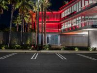 Nighttime View of Asphalt Road in Los Angeles
