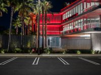Nighttime View of Asphalt Road in Los Angeles