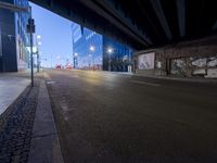 Nighttime Berlin Architecture and Urban Infrastructure