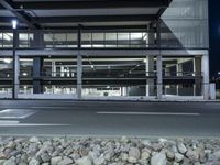 Nighttime in Berlin: City Lights Illuminating Bridges and Underpasses