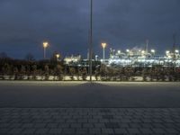 Nighttime in Berlin: City Lights and Neon