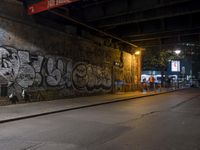 Nighttime in Berlin: City Streets Lit Up