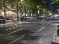 Nighttime in Berlin: City Streets Illuminated