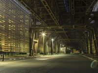 Nighttime Berlin Cityscape: A Bridge Over the City