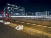 Nighttime in Berlin: Cityscape, Bridge, and Lights