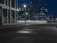 Nighttime in Berlin: Cityscape with Illuminated Buildings