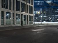 Nighttime in Berlin: Cityscape with Illuminated Buildings