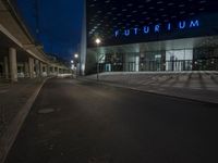 Nighttime Berlin Germany Business District 001