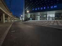 Nighttime Berlin Germany Business District 003