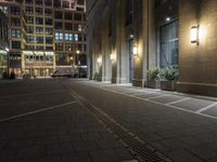 Nighttime in Berlin: Street Lights and Architecture