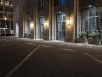 Nighttime in Berlin: Street Lights and Architecture