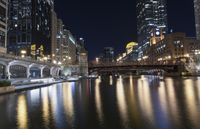 Nighttime Chicago: A Cityscape in Illinois