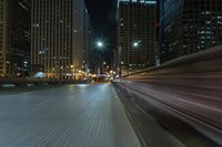 Nighttime Chicago: A Captivating Downtown Cityscape