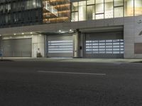 Nighttime City Architecture: Illuminated Roads