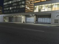 Nighttime City Architecture: Illuminated Roads