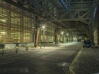 Nighttime City Germany Bridge Underpass 001