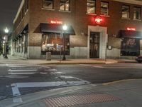 Nighttime in the City: A Lane in the Urban Landscape