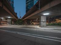 Nighttime in the City: Lighted Bridge