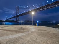 Nighttime City Lights in Portugal