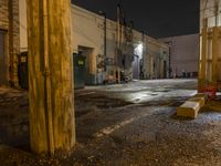 Nighttime City Street in Michigan, USA