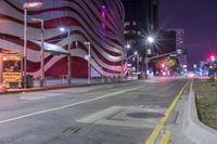 Nighttime Cityscape: Illuminated by Artificial Light