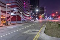 Nighttime Cityscape: Illuminated by Artificial Light