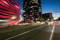 Nighttime Cityscape of Los Angeles, California, USA