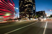 Nighttime Cityscape of Los Angeles, California, USA