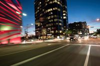 Nighttime Cityscape of Los Angeles, California, USA