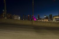 Nighttime Cityscape: A Clear Sky Over the Metropolitan Area
