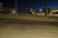 Nighttime Cityscape: A Clear Sky Over the Metropolitan Area