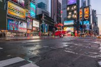 Nighttime Cityscape in New York City