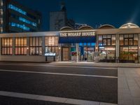 Nighttime Cityscape with Pier and Harbor in Japan