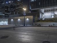 Nighttime Cityscape: Urban Light Illuminating the Skyline